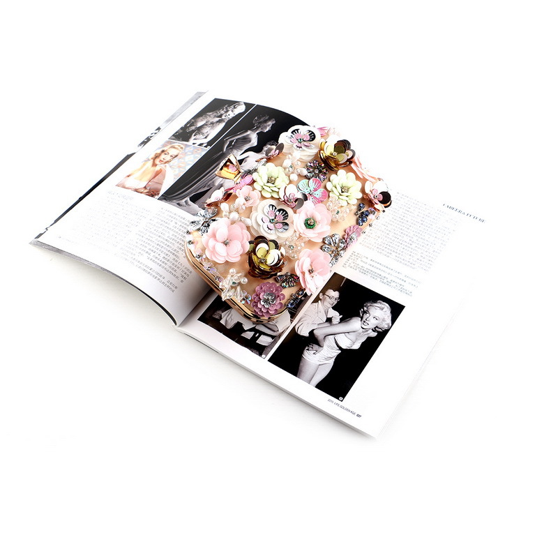 Flowers banquet luxurious bag European style evening clutch