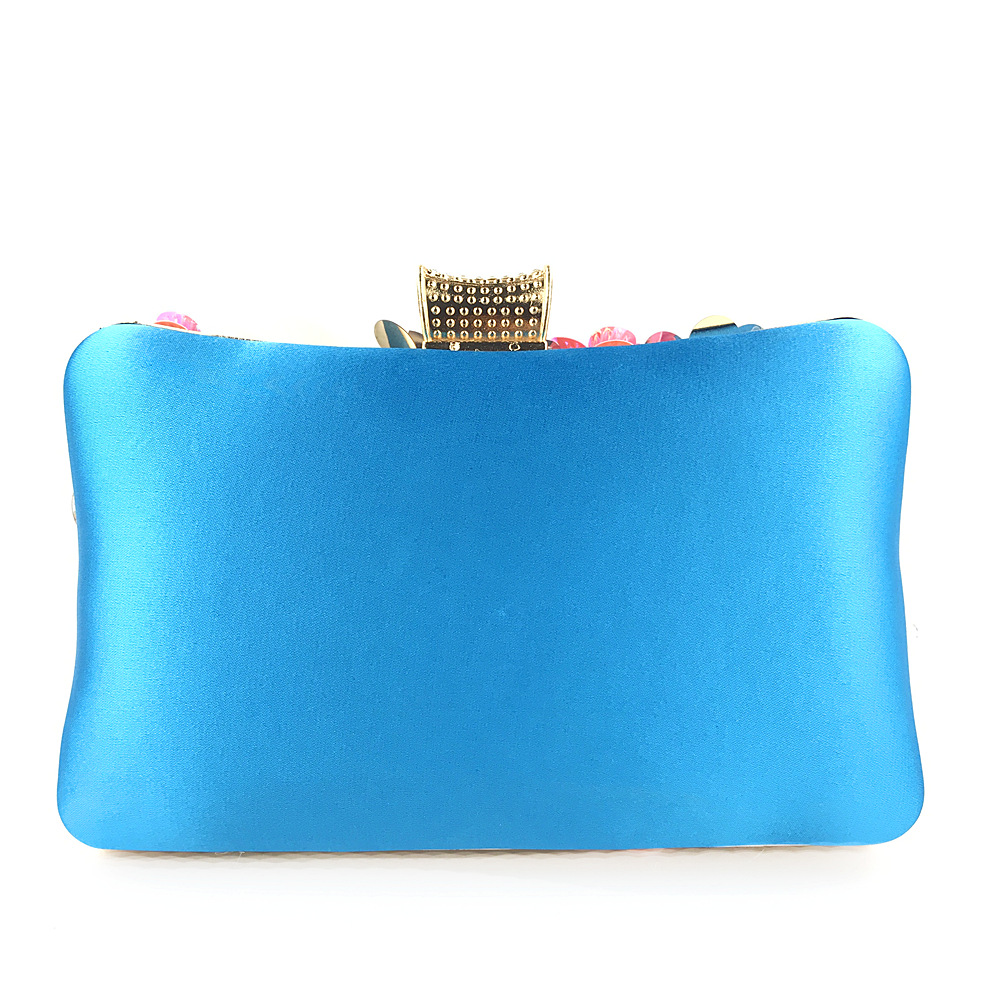 Beads colors bag flowers clutch bag