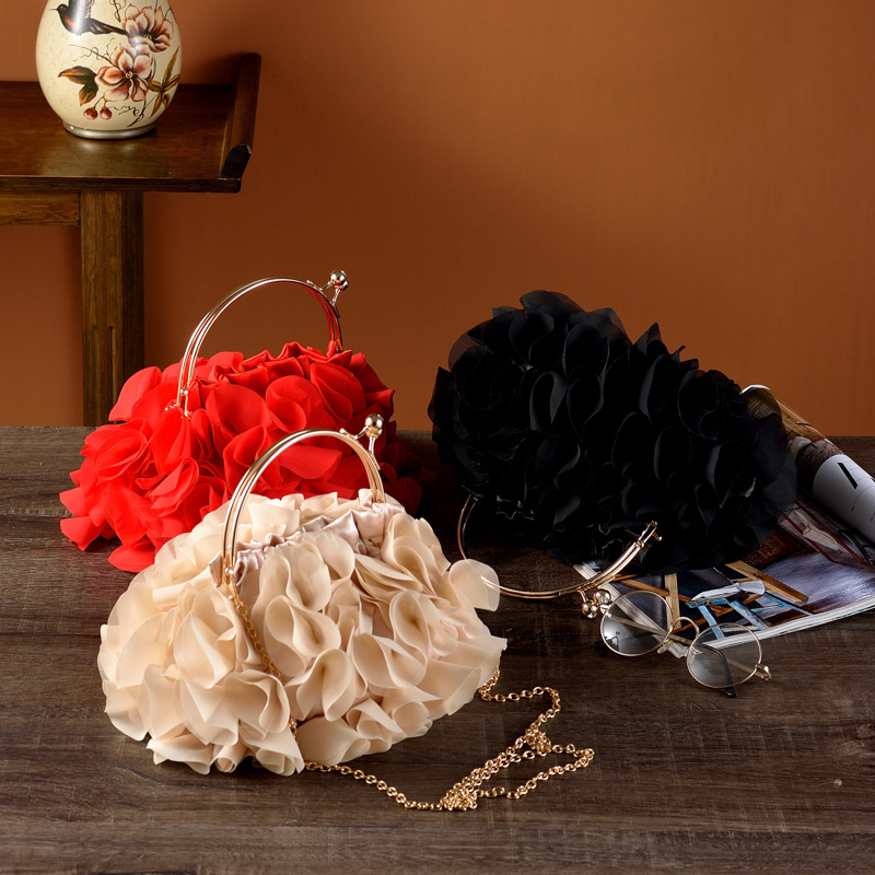 Flowers temperament banquet portable fashion elegant clutch