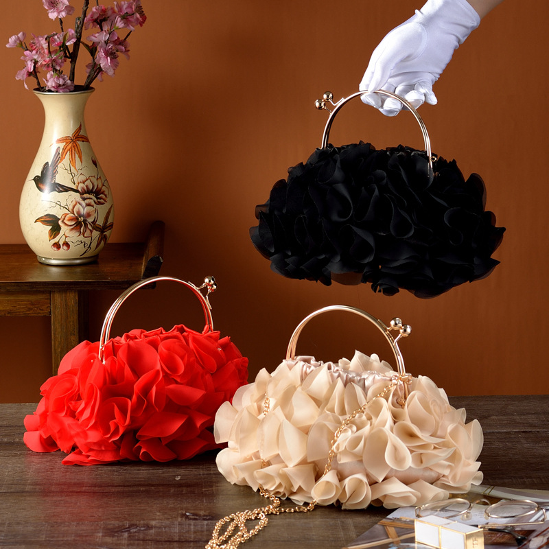 Flowers temperament banquet portable fashion elegant clutch