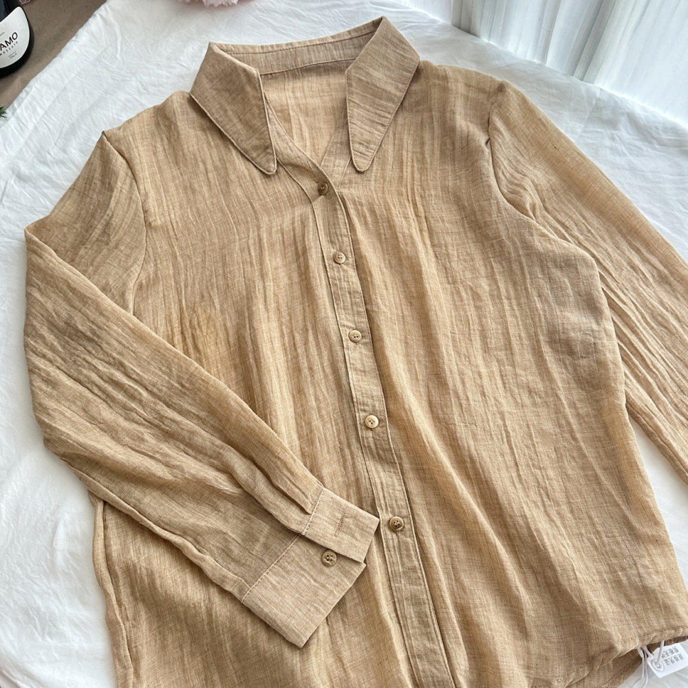 Long sleeve high waist skirt slim shirt a set