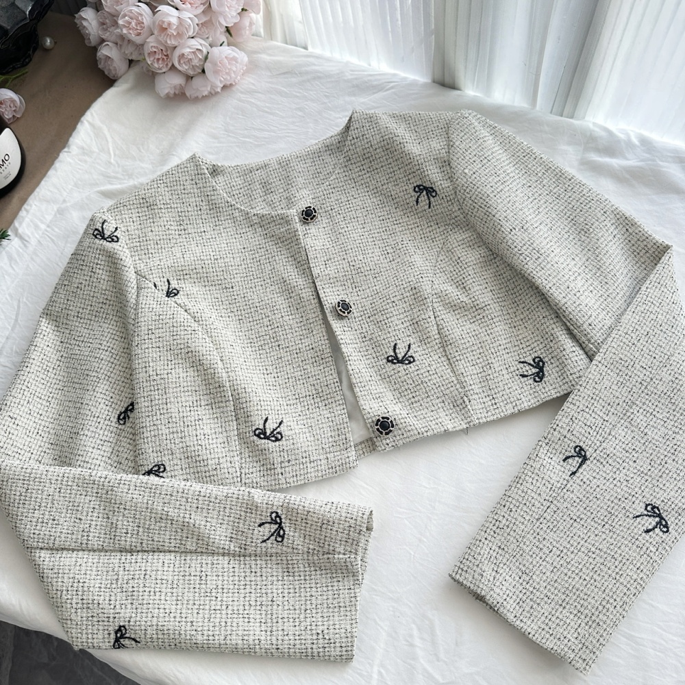 Autumn sling dress slim ladies coat 2pcs set for women
