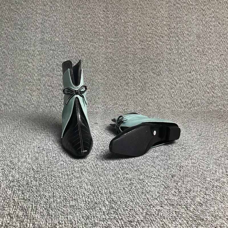 Autumn low cylinder pants slipsole boots for women