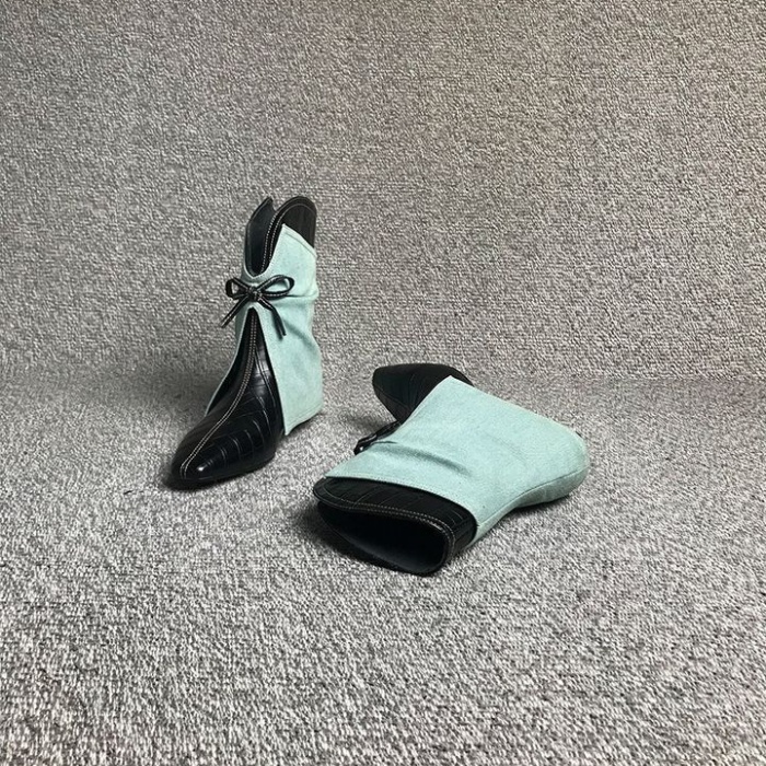 Autumn low cylinder pants slipsole boots for women