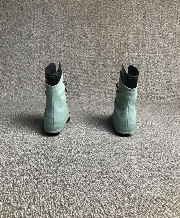Autumn low cylinder pants slipsole boots for women