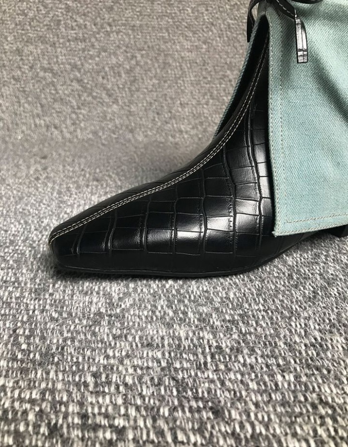 Autumn low cylinder pants slipsole boots for women
