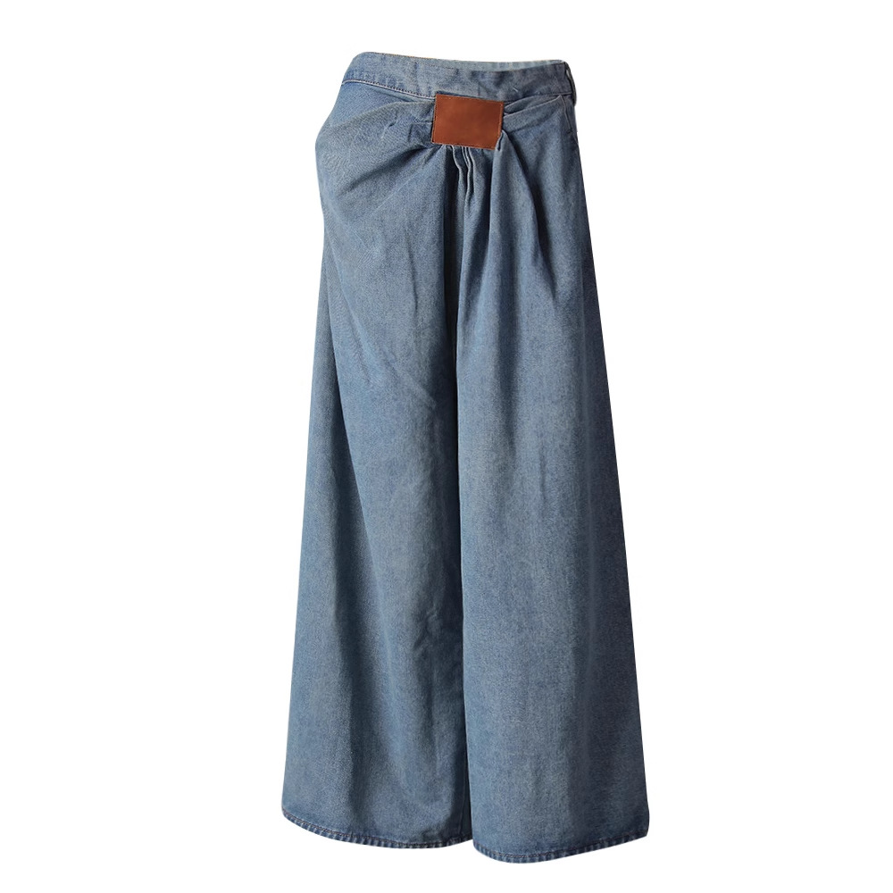 American style wide leg jeans loose pants for women
