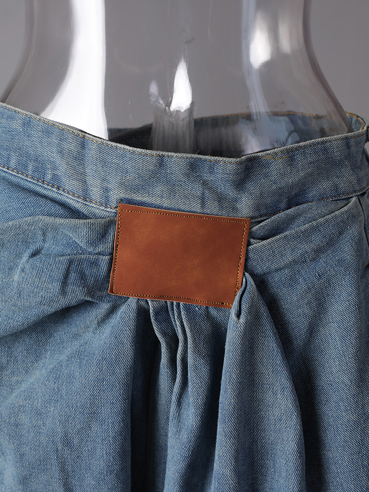 American style wide leg jeans loose pants for women