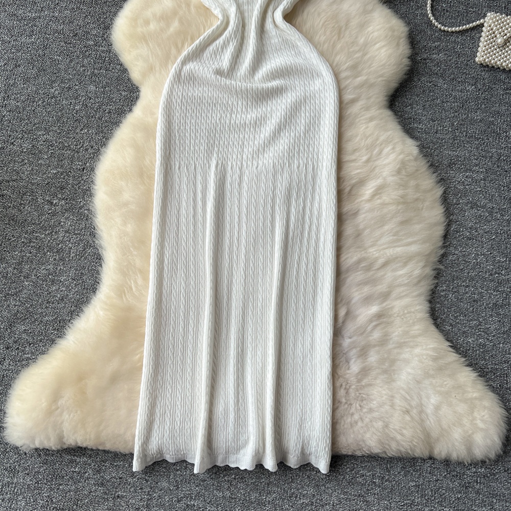 Pinched waist short sleeve temperament package hip dress
