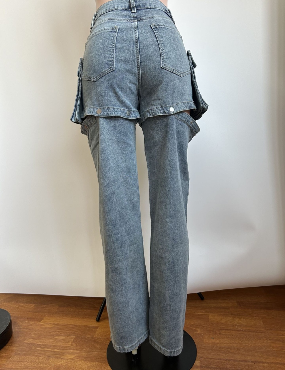 Fashion wear shorts removable denim long pants