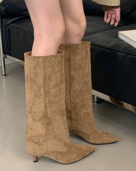 Broadcloth slim boots fashion thigh boots for women