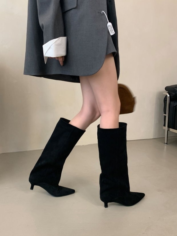 Broadcloth slim boots fashion thigh boots for women