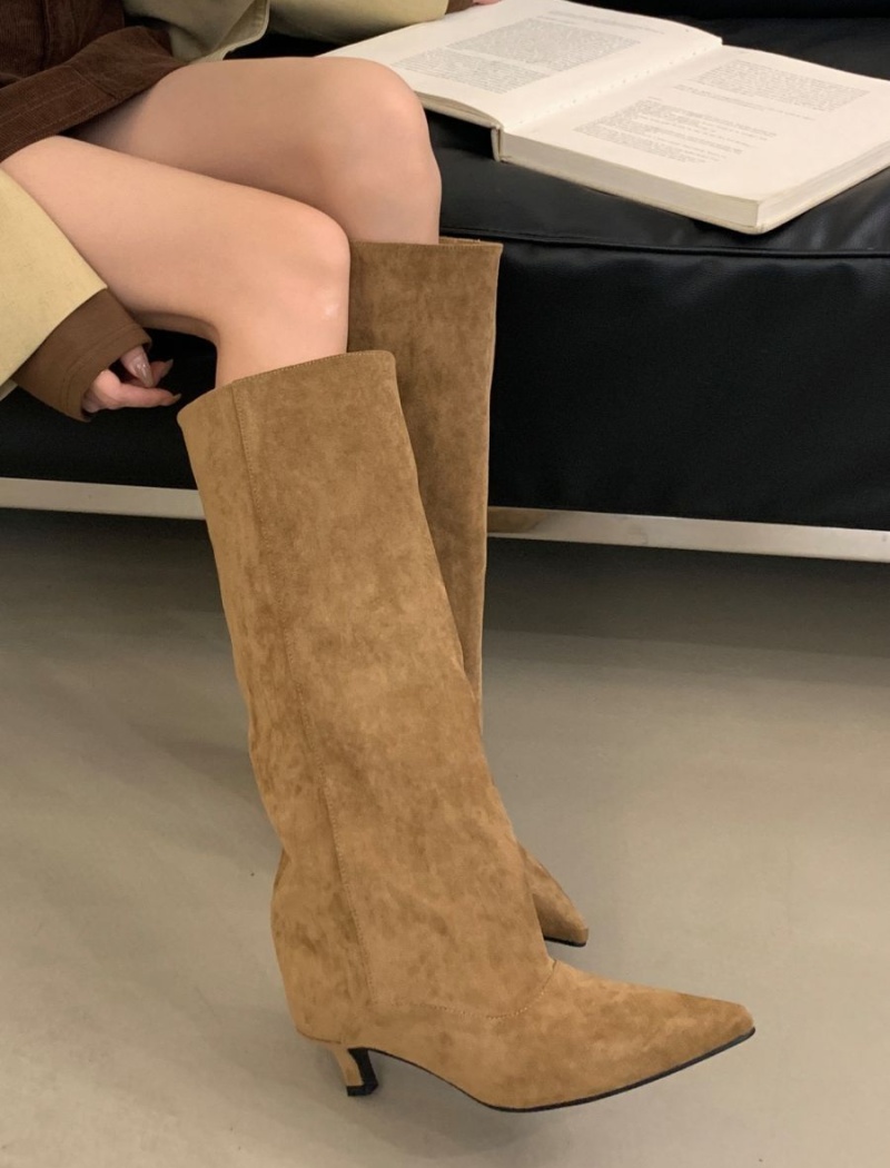Broadcloth slim boots fashion thigh boots for women
