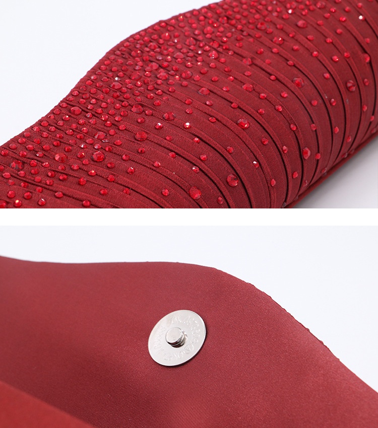 Rhinestone chain bag European style evening bag