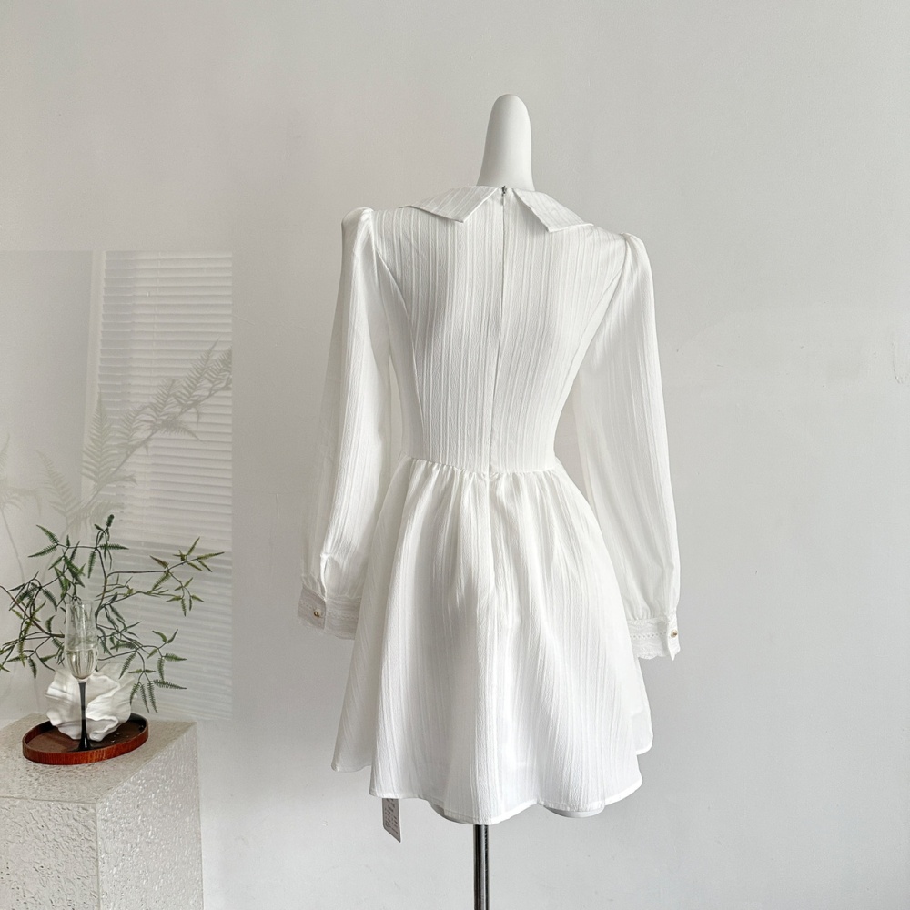 Autumn shirt lace dress