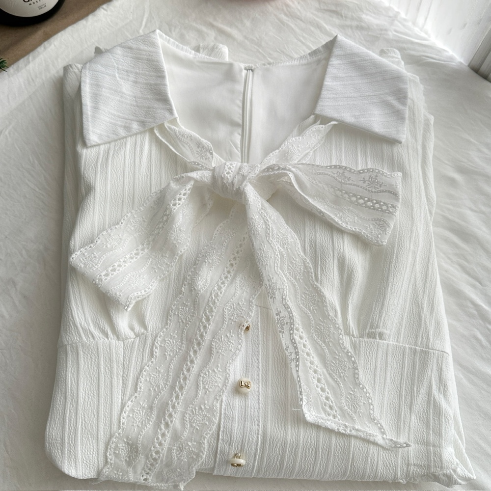 Autumn shirt lace dress