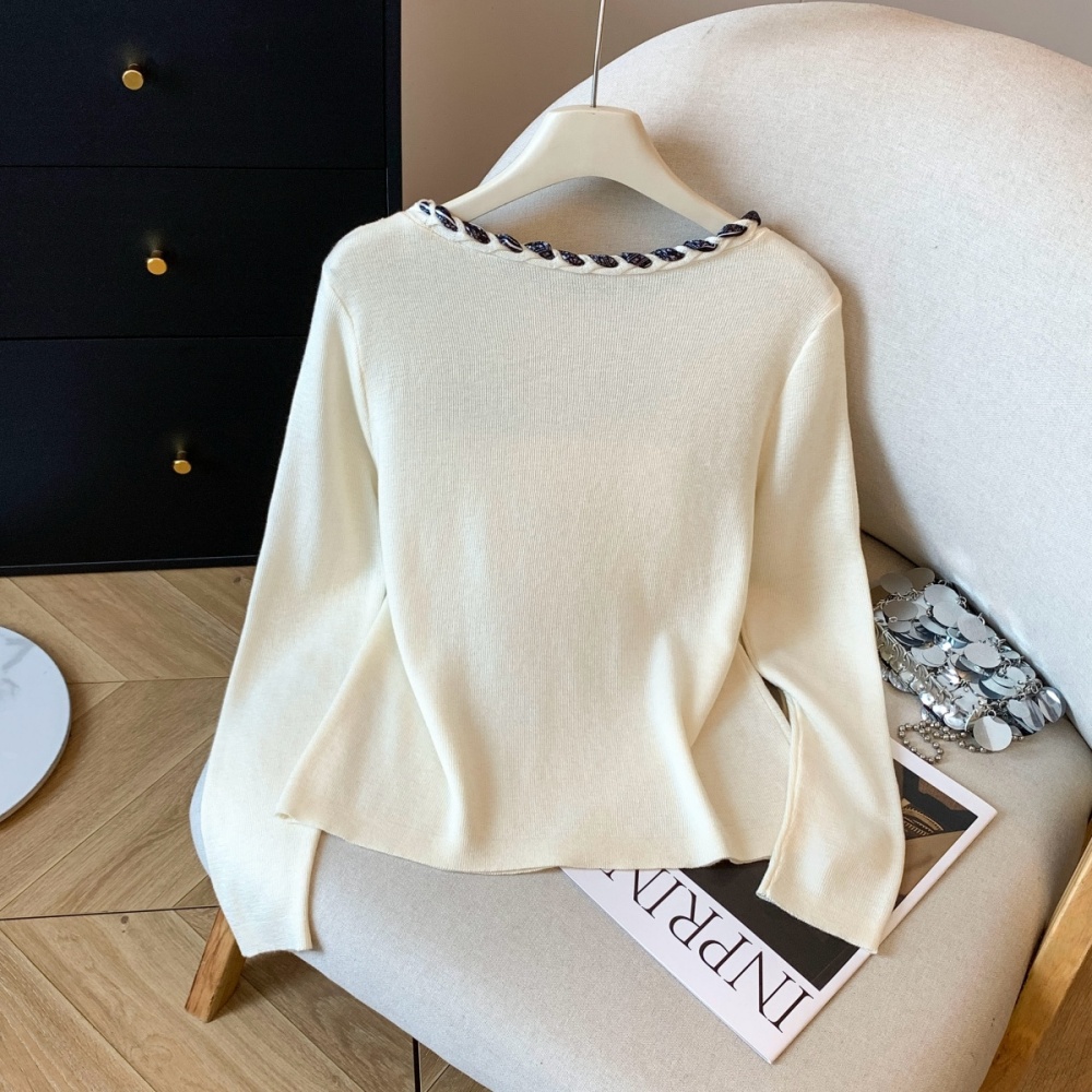 Autumn and winter flat shoulder tops knitted scarves for women