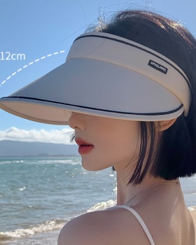 Sun large cap face sandy beach simple summer shade hat