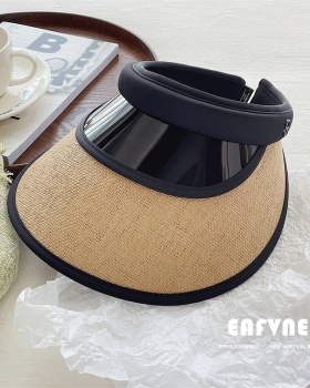 Sun large cap sandy beach shade face summer simple hat