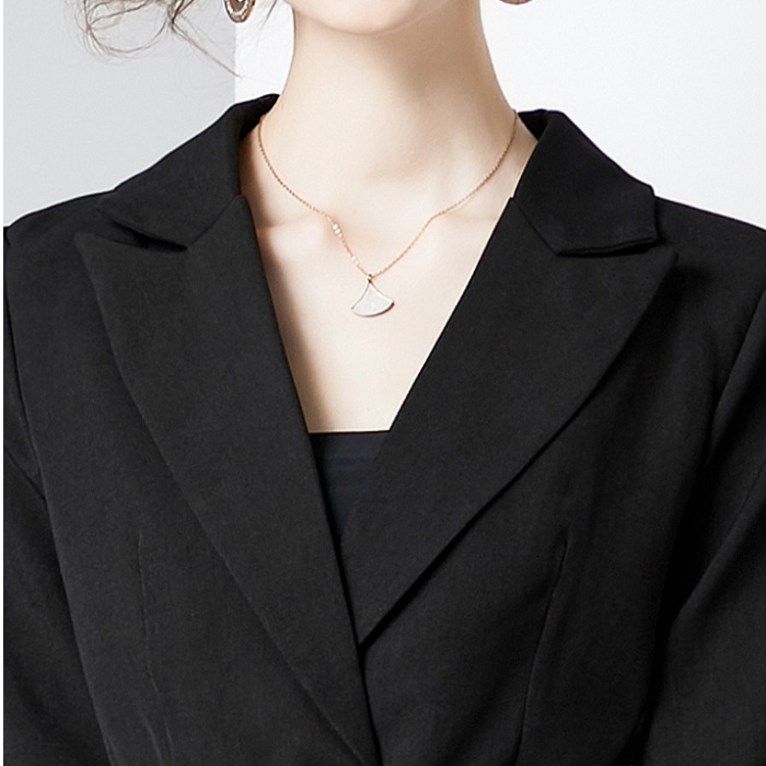 Cake black coat gauze fashion business suit a set