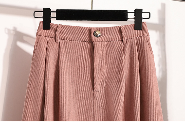 A-line corduroy long dress slim skirt for women