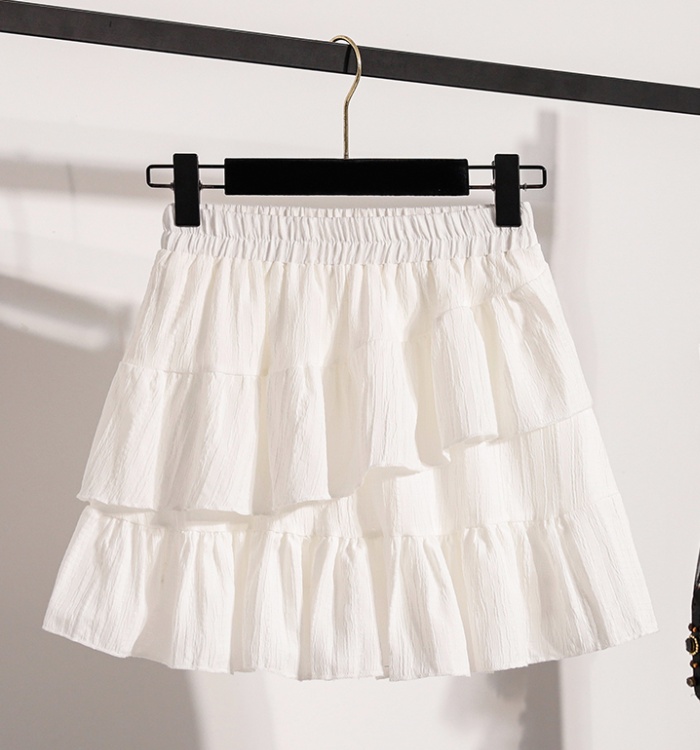White ballet skirt cake short skirt for women