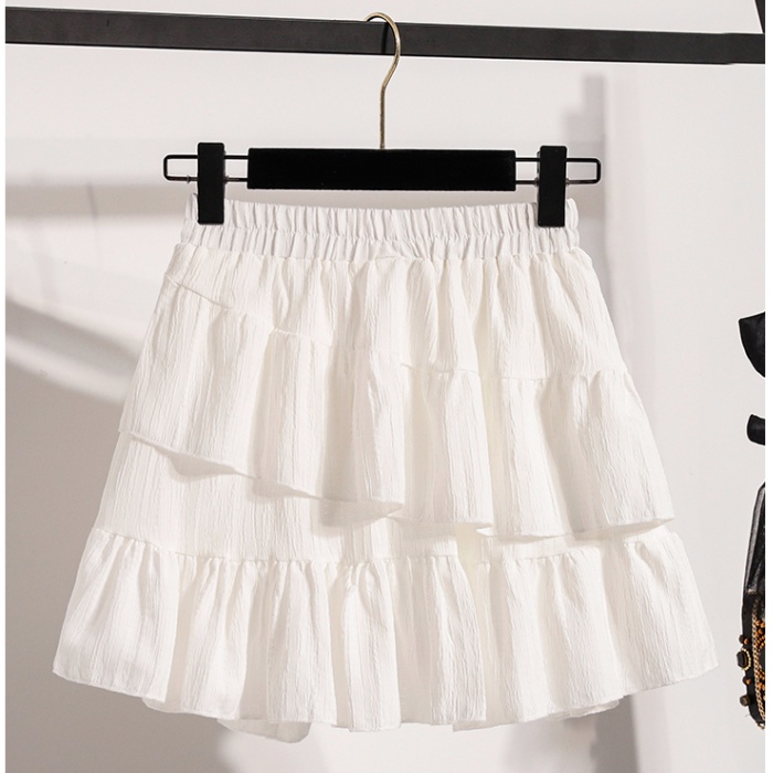 White ballet skirt cake short skirt for women