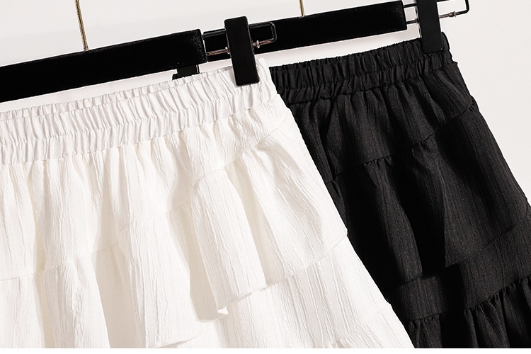 White ballet skirt cake short skirt for women