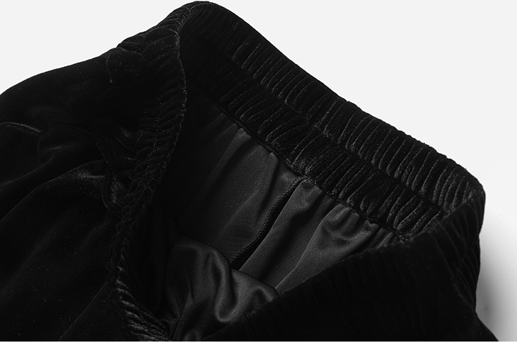 Drape long retro short skirt split high waist skirt for women