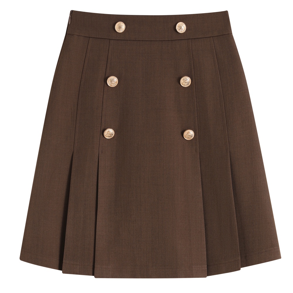 High waist slim business suit A-line skirt
