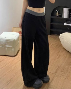 Mopping loose Casual sweatpants black slim pants