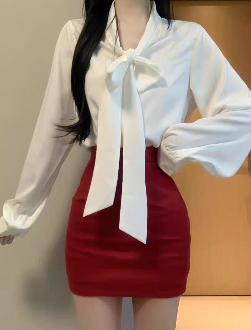 France style long sleeve tops niche shirt for women