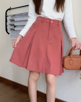 Slim A-line short skirt high waist skirt for women