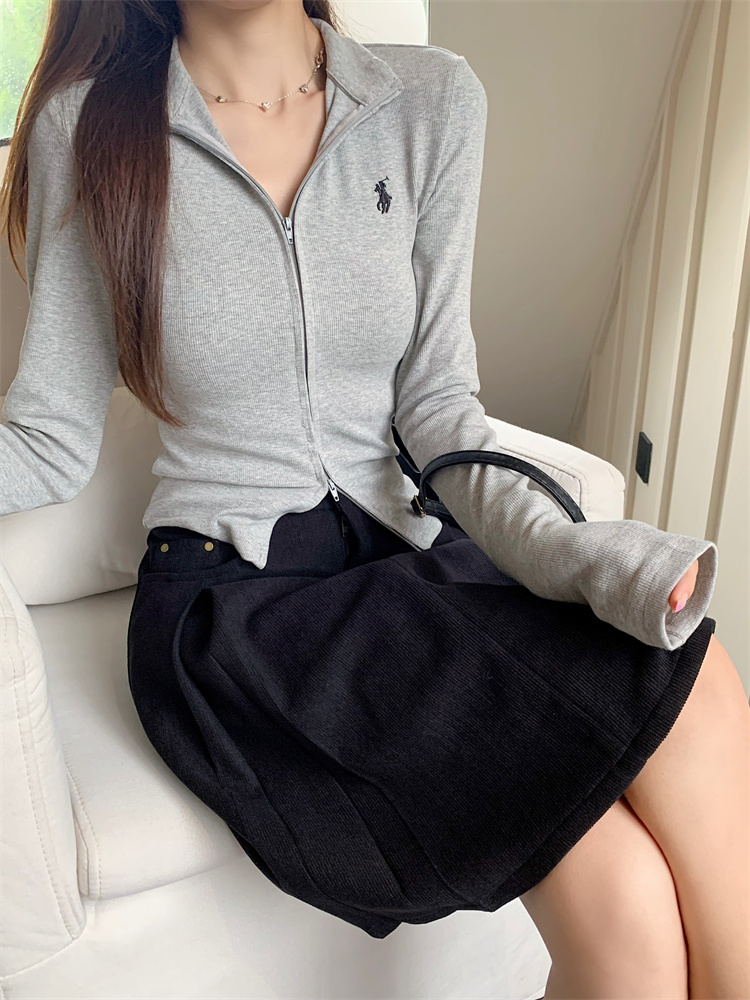 Slim A-line short skirt high waist skirt for women