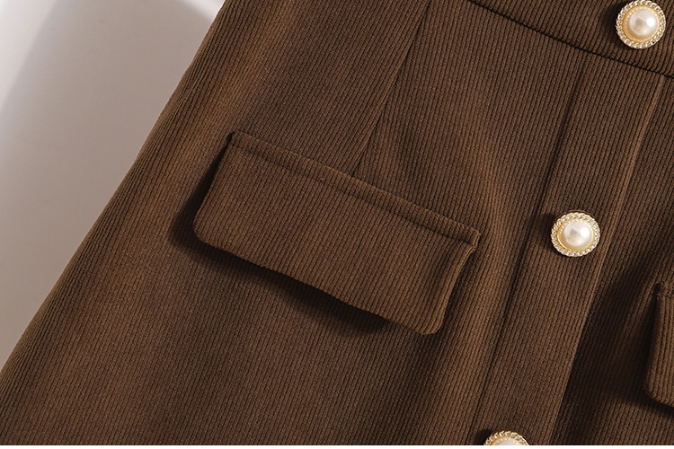 A-line high waist one step skirt package hip skirt for women