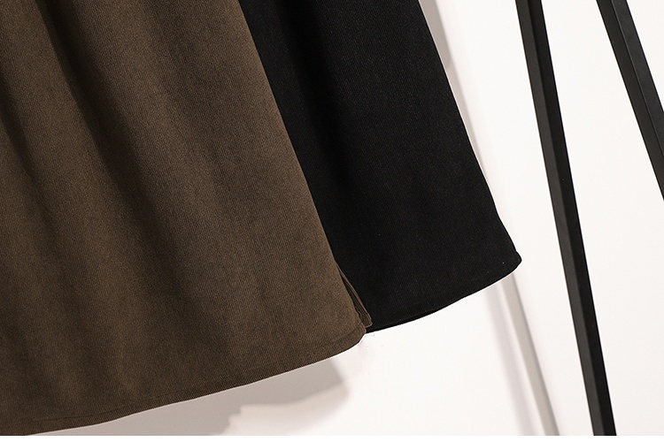 Slim black skirt loose high waist one step skirt for women