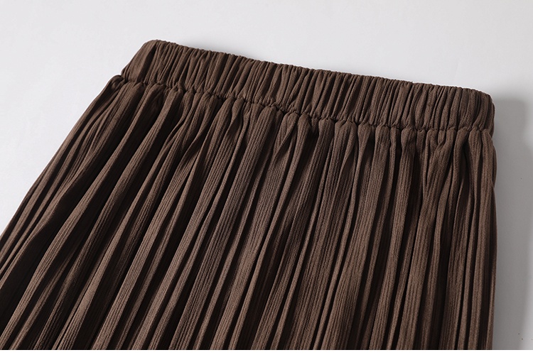 Drape pleated long skirt long skirt for women
