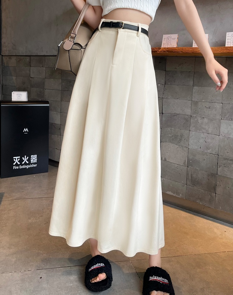 Autumn and winter long skirt A-line skirt for women