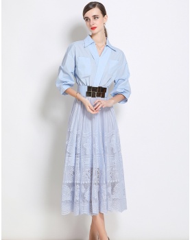 Niche shirt commuting dress for women