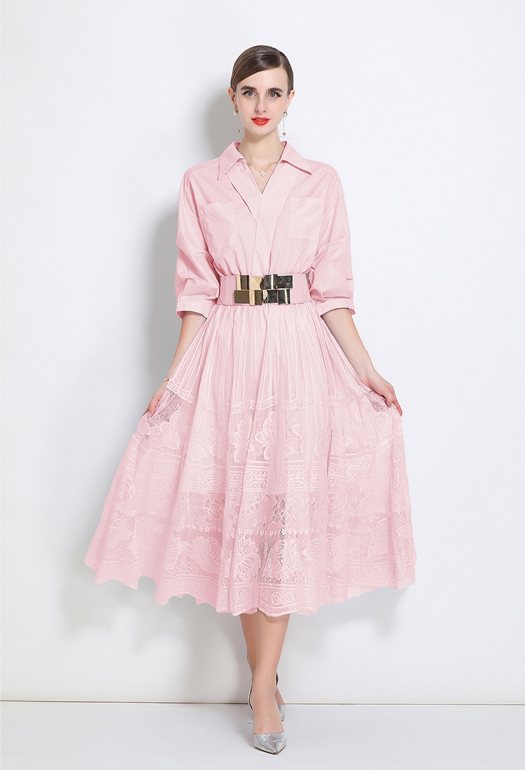 Niche shirt commuting dress for women
