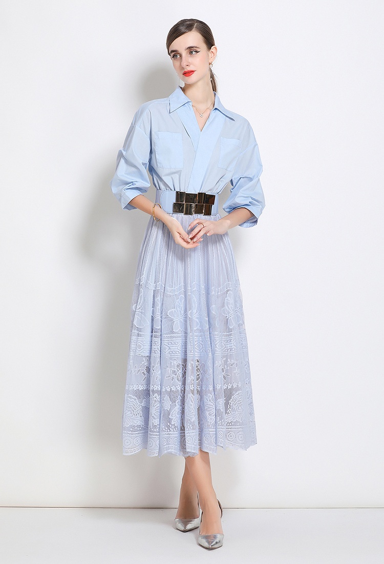 Niche shirt commuting dress for women