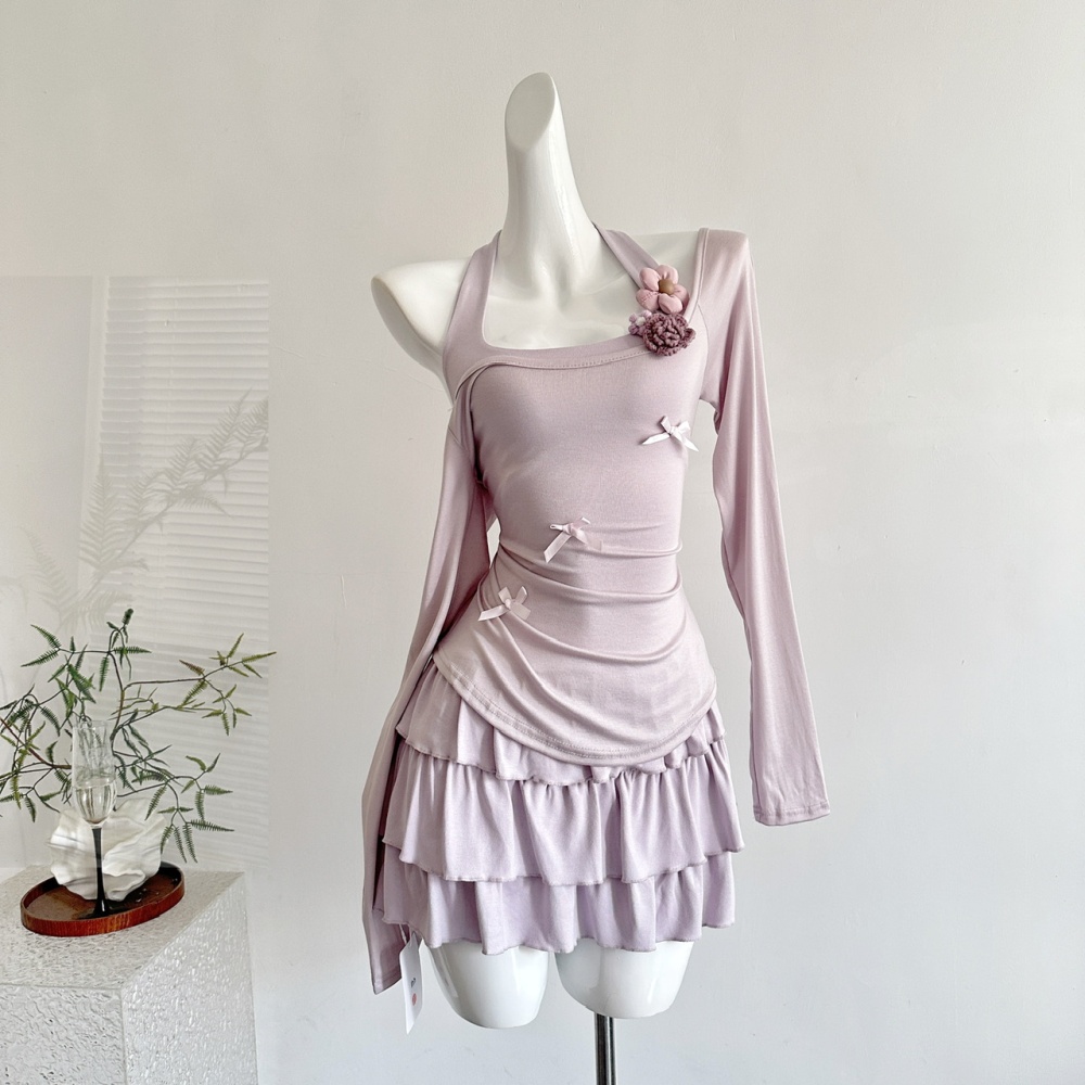Niche autumn jade enticement dress 2pcs set