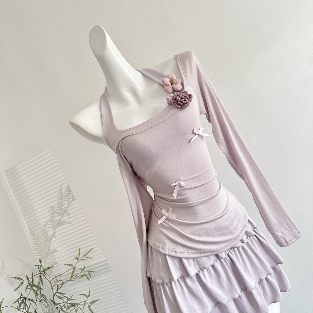 Niche autumn jade enticement dress 2pcs set