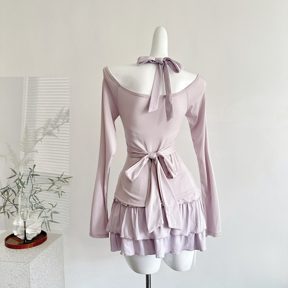 Niche autumn jade enticement dress 2pcs set