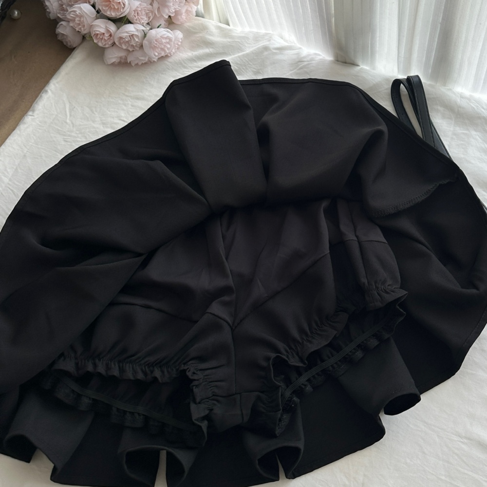 Temperament pleated fashion ladies spicegirl skirt a set