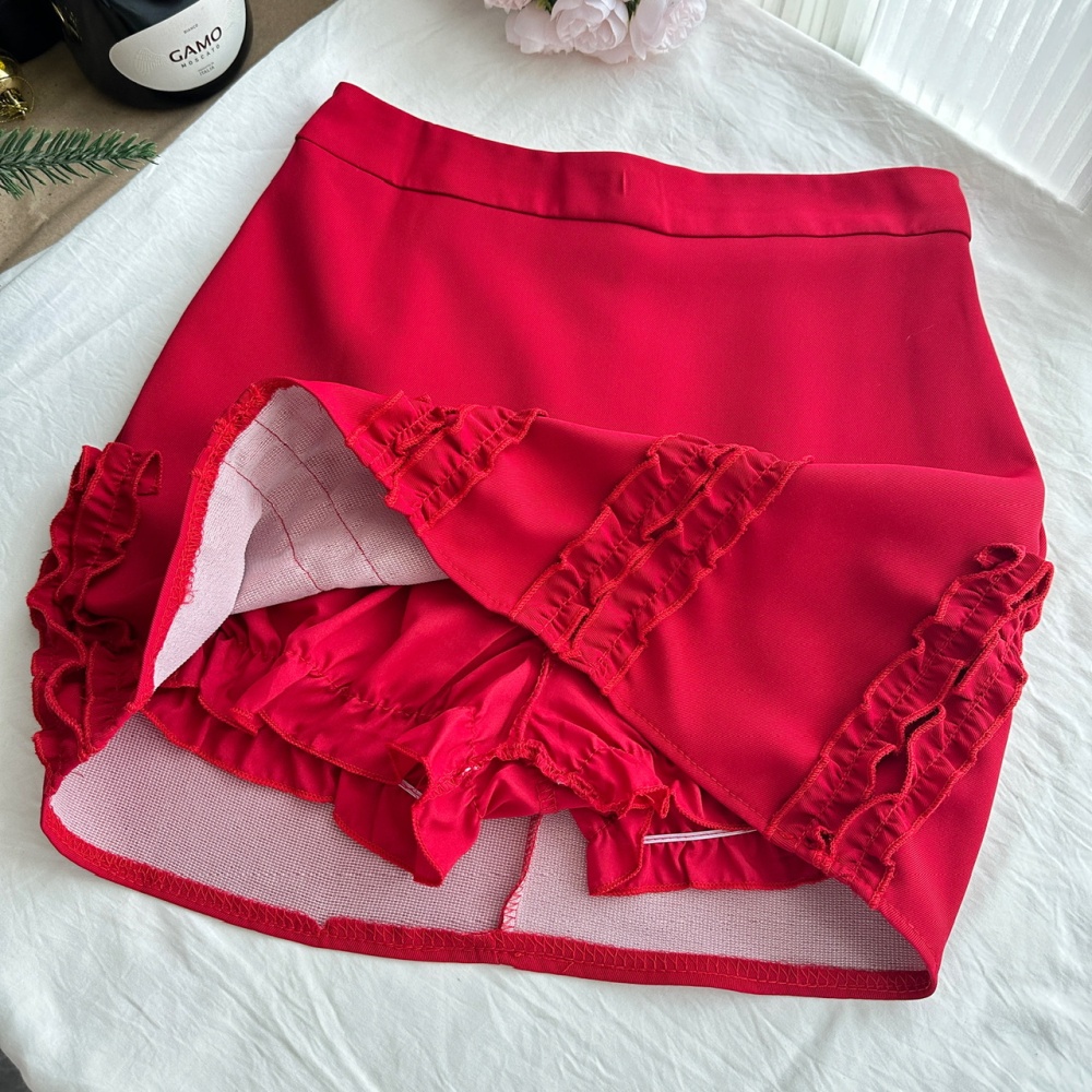 Sweetheart halter tops enticement short skirt 3pcs set