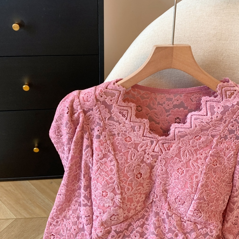Korean style temperament bottoming shirt lace shirts
