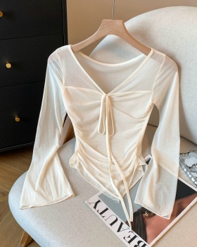 Sunscreen slim smock summer irregular T-shirt