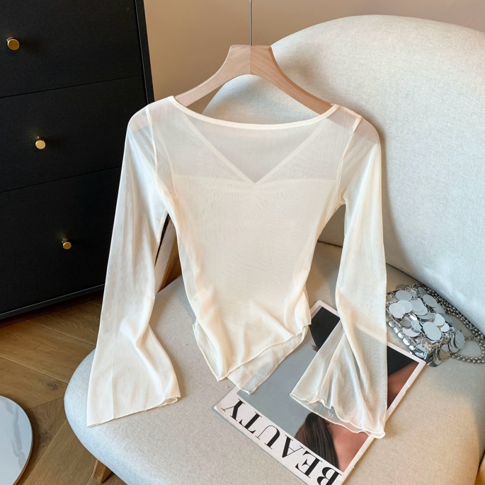 Sunscreen slim smock summer irregular T-shirt