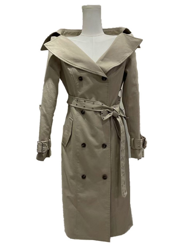 Autumn frenum slim windbreaker personality elegant coat